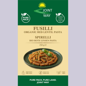 Makaron z czerwonej soczewicy świderki (Fusilli)