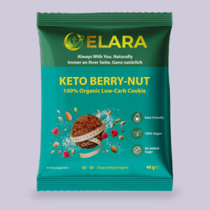 Jagodowo-orzechowe ciastko keto