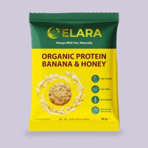 Bananowo-miodowe ciastko proteinowe